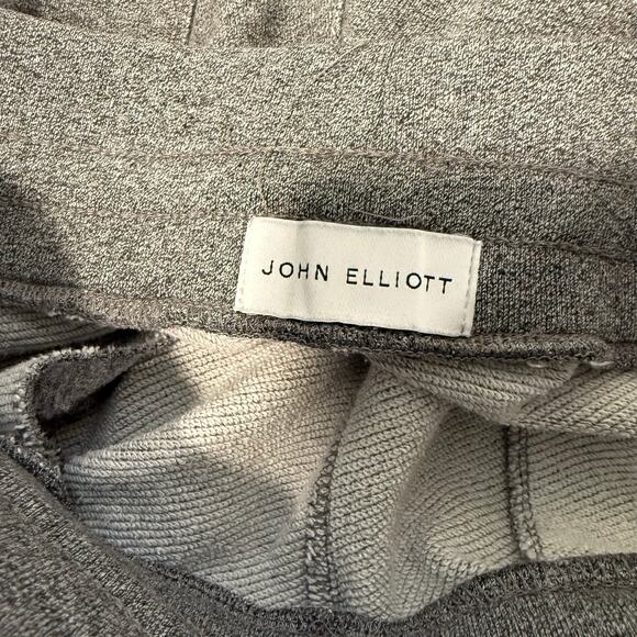 John Elliott Men's Jogger Sweatpants Pants Heathered Grey 2 (Medium) Athleisure - Picture 7 of 8